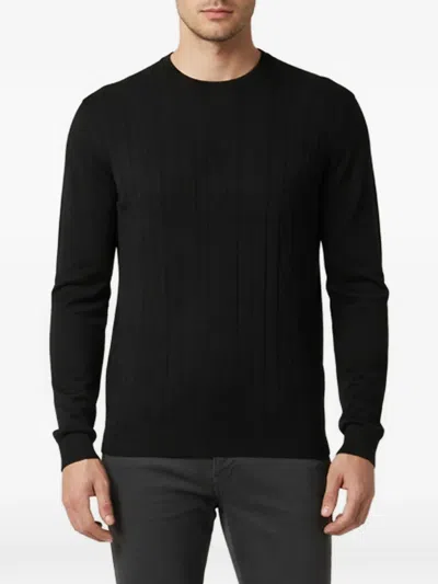 Pre-owned Valentino Jacquard-monogram Sweater In Black