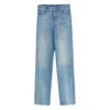 Valentino Garavani Jeans With Logo Application In Blue
