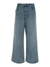 Valentino Rolled Cuffs Denim Trousers In Blue