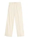 Valentino Cuffed Denim Trousers In Light Beige