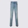 Valentino High Rise Viscose Straight Jeans