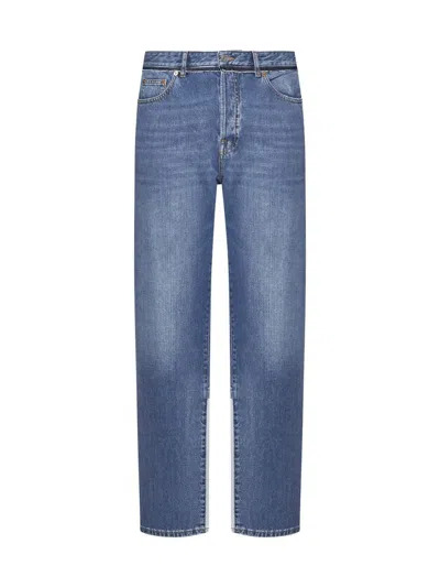 Valentino Jeans In Medium Blue Denim