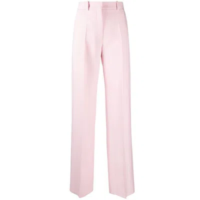 Valentino High-waist Tailored Trousers In Pink