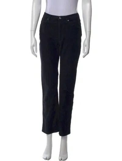 Pre-owned Valentino Jeans Straight Leg Pants In Black