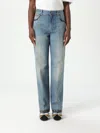 Valentino Straight-fit Denim Pants With Colorful Embellishments In Denim