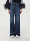Valentino High-rise Wide-leg Jeans In Denim
