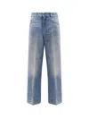 Valentino Chez Logo Patch Straight-leg Jeans
