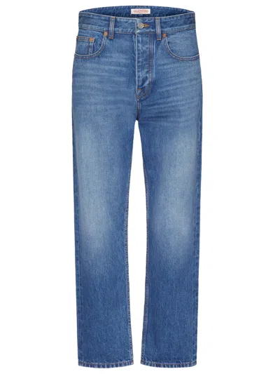 Valentino Jeans With Vlogo Signature In Blue