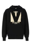 Valentino Chez Hooded Sweatshirt In Black