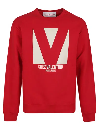 Valentino Sweatshirt Man In Red