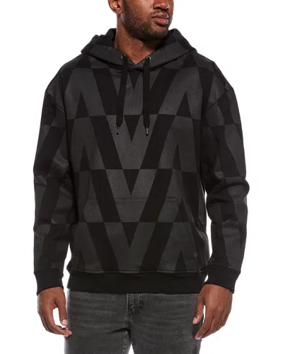 Valentino Jersey Felpa Hoodie In Black