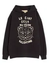 Valentino Garavani Sweatshirt With Le Chat De La Maison Patch In Black