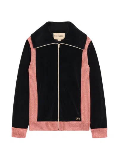 Valentino Jersey Sweatshirt In Black