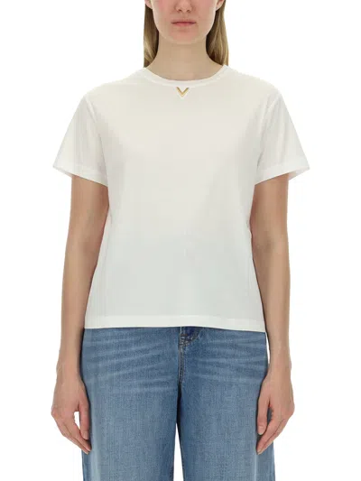 Valentino Jersey T-shirt In White