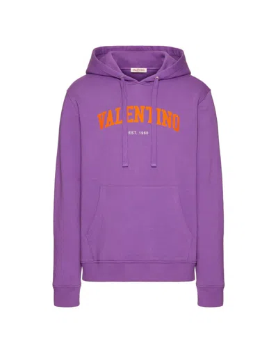 Valentino Jerseys & Knitwear In Viola/arancio