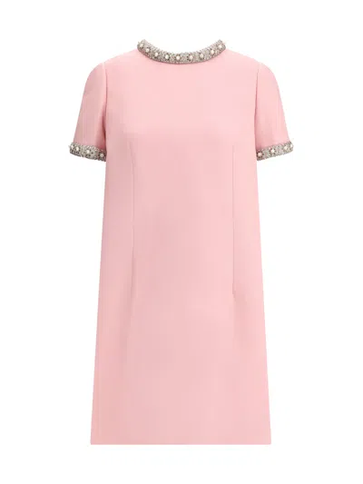 Valentino Pink Jeweled Mini Dress