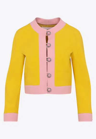 VALENTINO TWO-TONE WOOL JACKET