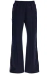 Valentino Men's Jogger Pants With Metallic V Detail In Blue