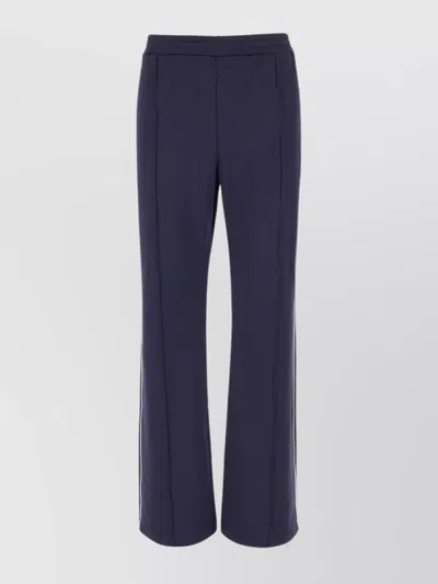 Valentino Joggers Back Pocket Nylon Blend In Navy Ivory