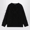 Valentino Garavani Jumper With Ruffles In Black