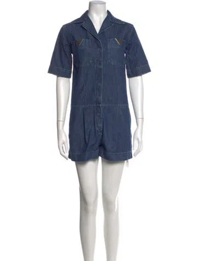 Pre-owned Valentino Jumpsuit In Blue