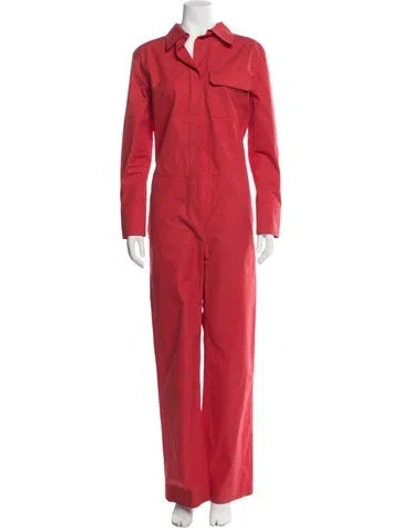 Pre-owned Valentino Jumpsuit In Red
