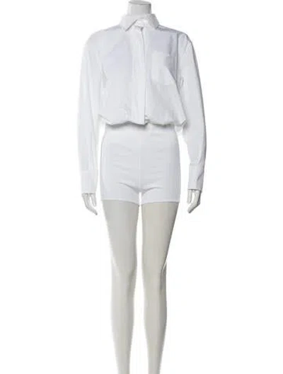 Pre-owned Valentino Jumpsuit W/ Tags In White