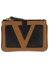 Valentino Viva Superstar Zip-fastening Leather Wallet In Gold