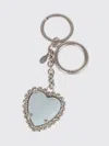 Valentino Key Chain  Garavani Woman Color Sky Blue In Blue