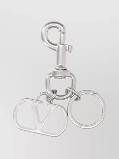 Valentino Garavani Key Holder With Metallic Keyring Attachment