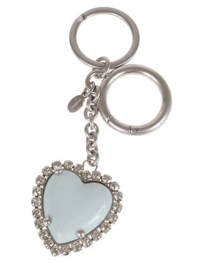 Valentino Garavani Key Ring Vlogo Signature In Metallic
