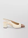 Valentino Leather Valet Du Roi Slingback Heels 60 In Nude
