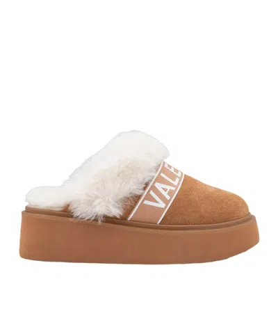 Valentino Garavani Kira Mules In Brown