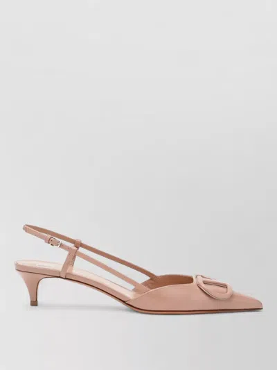 Valentino Garavani Kitten Heel Pointed Toe Slingback Pumps