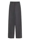 Valentino Belt-loop Casual Pants In Grey