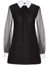 Valentino Mini Smoking Dress In Black