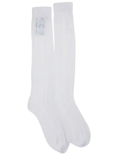 VALENTINO VALENTINO KNEE-HIGH COTTON SOCKS