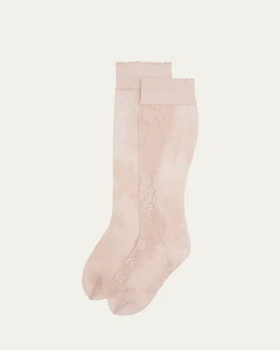 VALENTINO KNEE-HIGH LACE SOCKS
