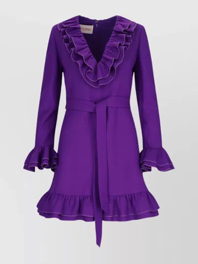 VALENTINO KNEE LENGTH DRESS BELTED WAIST