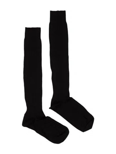 Pre-owned Valentino Knee Socks In Black