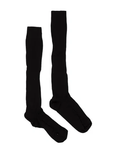 Pre-owned Valentino Knee Socks In Black