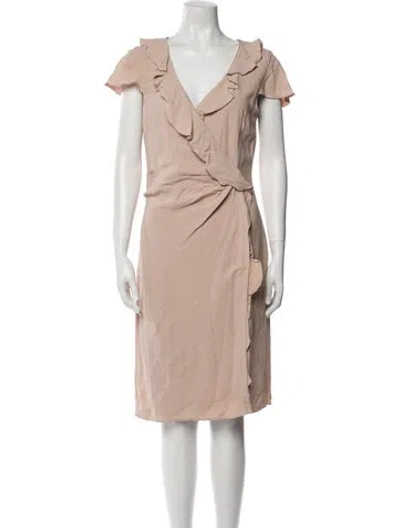 Pre-owned Valentino Knee-length Dress In Neutral
