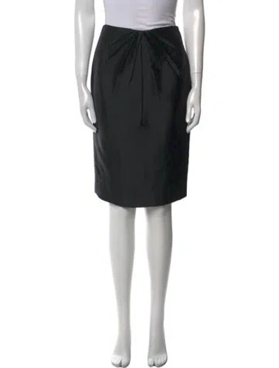 Pre-owned Valentino Knee-length Skirt In Black