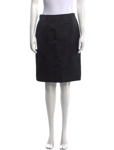 Pre-owned Valentino Knee-length Skirt In Black