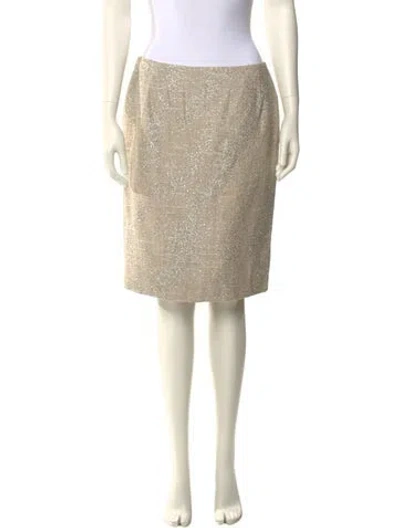 Pre-owned Valentino Knee-length Skirt In Neutral
