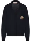 Valentino Wollcardigan Frau Marineblau Xs In Black