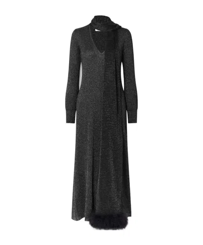 Valentino Knitted Dress In Black