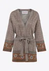 Valentino Viscose Cardigan In Multicolor