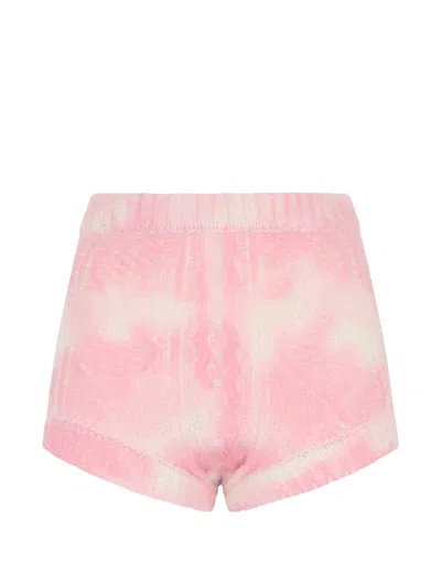 Valentino Knitted Shorts In Pink