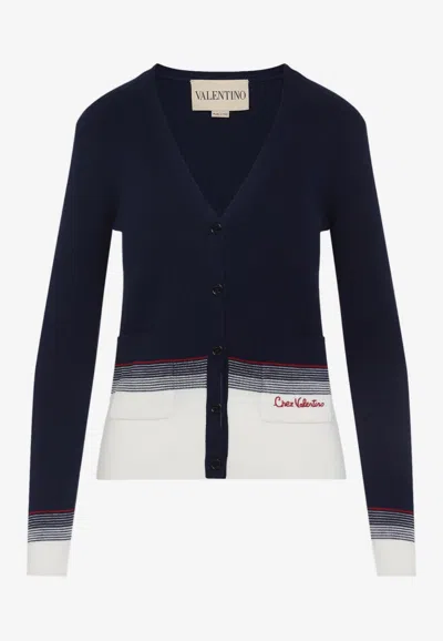 VALENTINO KNITTED WOOL CARDIGAN